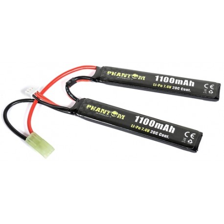 PHANTOM LI-PO 7.4V 1100MAH 20C (2 X MM 5.5X20X103)