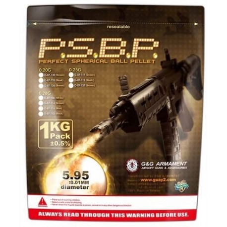 0.25g Perfect BB 4000rds G&G Pallini airsoft