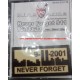 Patch Never Forget 911 TAN Plastificata 9/11/2001