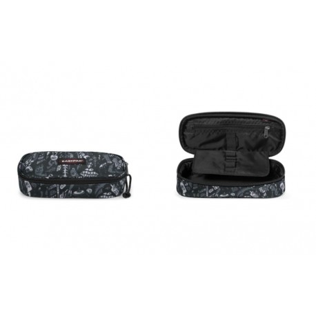 EASTPAK Oval Single Scribble Dark 5x22x9  Portapenne OVALE