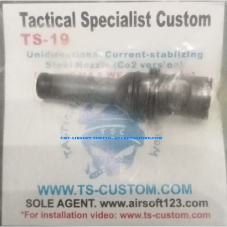 TSC Uni Directional Current Stabilizing Steel Nozzle for CO2 per M4 e SCAR  valvola unidirezionale