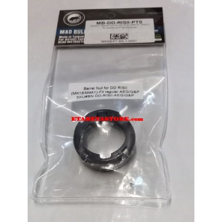 MADBULL BARREL NUT FOR DD RISII (MK18 / M4A1) FIT SYSTEMA PTW RECEIVER MB-DD-RISII-PTS