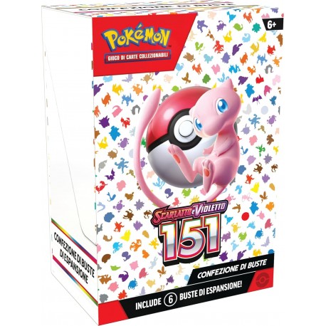 Scarlatto e Violetto - 151 del GCC Pokémon (sei buste di espansione), edizione in italiano